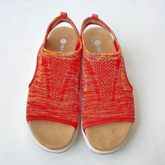 Remonte Jocelyn knit sandals in coral, Size 38 - Picture 4 of 11